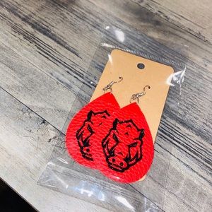 Faux Leather Earrings